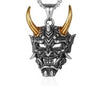 Exaggerated Punk Mask Stainless Steel Alloy Plating Hollow Out Unisex Pendant Necklace Long Necklace Necklace Pendant