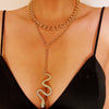 Exaggerated Retro Portrait Hiphop Alloy Necklace For Female With Electroplating