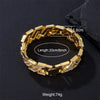 Exaggerated Rock Shiny Solid Color Alloy Plating Inlay Rhinestones 18k Gold Plated Unisex Bracelets