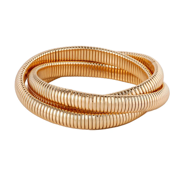 Exaggerated Simple Style Oversized Geometric Solid Color Iron Wholesale Bangle