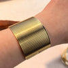 Exaggerated Stainless Steel Electroplated Retro Geometric Bracelet For Women