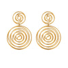 Exaggerated Stainless Steel Fashion Geometric Women's Earrings With Electroplating