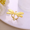 Exaggerated Stainless Steel Ring With Heart Flower Geometric Pattern And Electroplating Treatment
