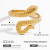 Exaggerated Stainless Steel Snake Ring Electroplated Bracelet Rings For Women