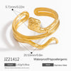 Exaggerated Stainless Steel Snake Ring Electroplated Bracelet Rings For Women