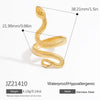 Exaggerated Stainless Steel Snake Ring Electroplated Bracelet Rings For Women