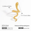 Exaggerated Stainless Steel Snake Ring Electroplated Bracelet Rings For Women