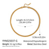 Exaggerated Stylish Geometric Snake Bone Whip Stainless Steel 18K Real Gold Plated Thick Chain Necklace For Women