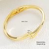 Exaggerated Water Drop Open Bracelet Metal Alloy Metallic Glaze Electroplated Hand Jewelry