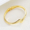 Exaggerated Water Drop Open Bracelet Metal Alloy Metallic Glaze Electroplated Hand Jewelry