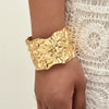 Exaggerated Water Drop Open Bracelet Metal Alloy Metallic Glaze Electroplated Hand Jewelry
