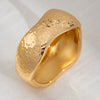Exaggerated Widebrimmed Glitted Hammer Irregular Alloy Bracelet Electroplated