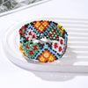Exaggerated Women's Bracelets Glass Glazed Millet Beads Braided Minimalist Style