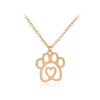 Explosion Necklace Clavicle Chain Simple Creative New Hollow Love Dog Claw Pendant Necklace Wholesale Gooddiy
