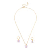 Explosive Accessories Multicolor Butterfly Necklace Earring Set Temperament Small Butterfly Jewelry Wholesale Nihaojewelry