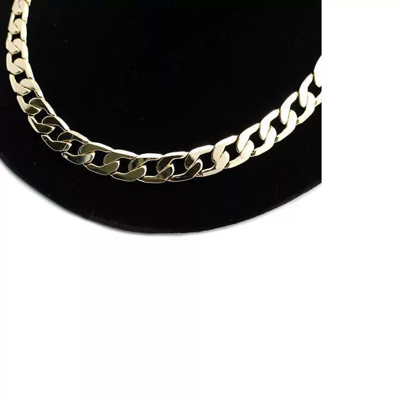 Explosive Necklace Environmental Protection Alloy Chain Hip Hop Fashion Simple Necklace 12Mm Wide 80Cm Long Neck Chain