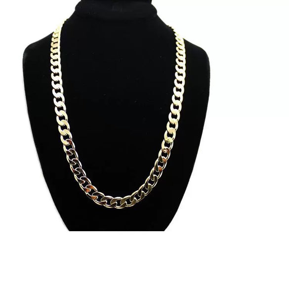 Explosive Necklace Environmental Protection Alloy Chain Hip Hop Fashion Simple Necklace 12Mm Wide 80Cm Long Neck Chain