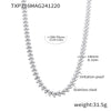 Exquisite Bead Clavicle Necklace And Bracelet Set For Women Stainless Steel With Pvd Electroplated 18K Real Gold Light Luxury Style