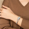 Exquisite Cheetah S925 Silver Microinlaid Zircon Light Luxury Women's Simple Geometric Bracelet