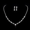 Exquisite Claw Chain Necklace Earrings Bracelet Set For Women Rhinestone Full Diamond Simple Geometric Threepiece Set Dinner Dress Accessories