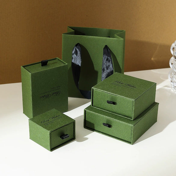 Exquisite Jewelry Packaging Box For Ring Necklace Earrings Bracelet Storage Made Of Paper And Cardboard