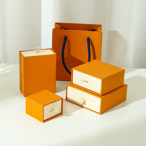 Exquisite Jewelry Packaging Box For Ring Necklace Earrings Bracelet Storage Made Of Paper And Cardboard