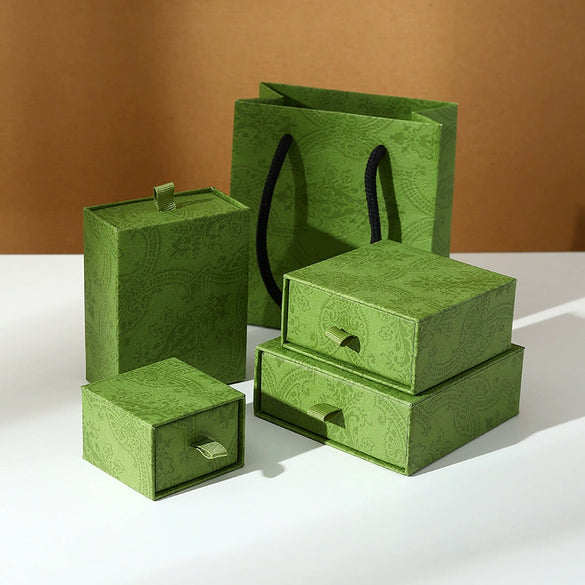 Exquisite Jewelry Packaging Box For Ring Necklace Earrings Bracelet Storage Made Of Paper And Cardboard