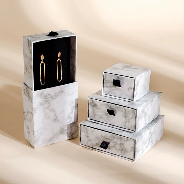Exquisite Jewelry Packaging Box For Ring Necklace Earrings Bracelet Storage Made Of Paper And Cardboard