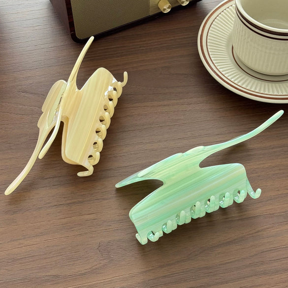 Extra Large Acetate Handmade Claw Clip With 3D Butterfly Design High End Luxury Hairpin For Women