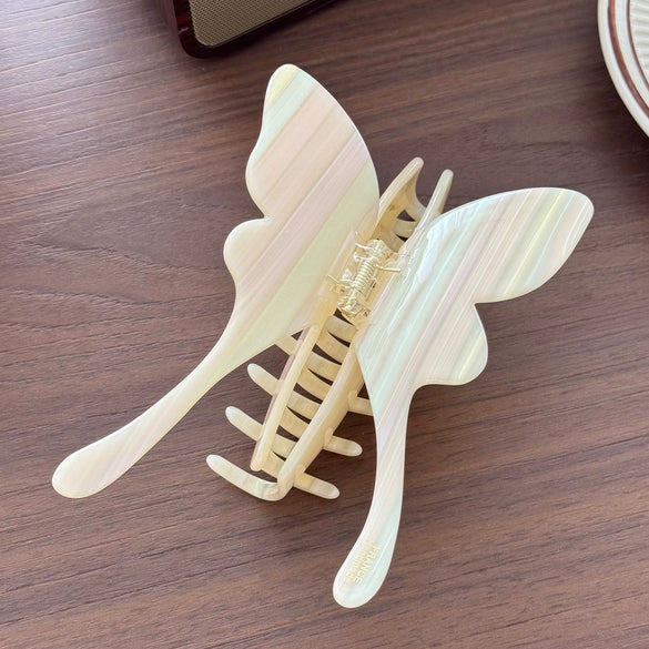 Extra Large Acetate Handmade Claw Clip With 3D Butterfly Design High End Luxury Hairpin For Women