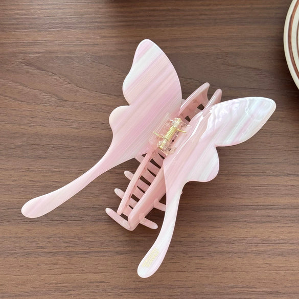 Extra Large Acetate Handmade Claw Clip With 3D Butterfly Design High End Luxury Hairpin For Women