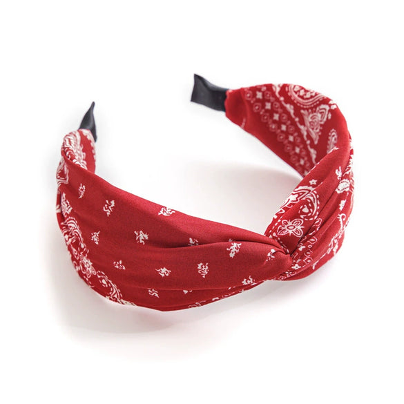 Fabric Crosswrap Hairband For Women Seiko Design