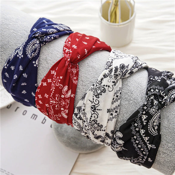 Fabric Crosswrap Hairband For Women Seiko Design