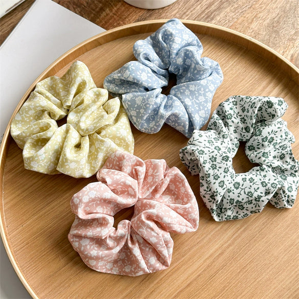 Fabric Daisy Floral Handmade Women's Highelastic Simple Hair Ring