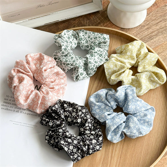 Fabric Daisy Floral Handmade Women's Highelastic Simple Hair Ring
