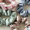 Fabric Doublelayer Butterfly Step Knot Pony Tail Ribbon Hair Ring Handmade Headwear For Women