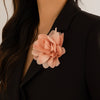 Fabric Flower Handmade Brooch And Duck Bill Clip For Women