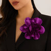 Fabric Flower Handmade Brooch And Duck Bill Clip For Women