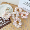 Fabric Fresh Broken Flower Handmade High Elastic Hair Ring Hair Accessories For Female