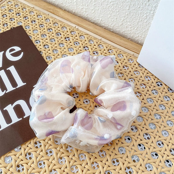 Fabric Fresh Broken Flower Handmade High Elastic Hair Ring Hair Accessories For Female
