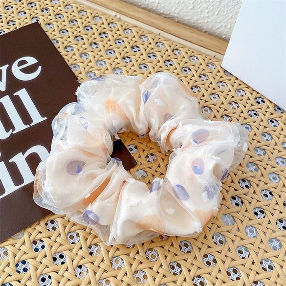 Fabric Fresh Broken Flower Handmade High Elastic Hair Ring Hair Accessories For Female