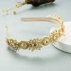 Fabric Hairband Inlaid With Glass Diamond Flower Fashion Ol Style Women's Hair Accessory