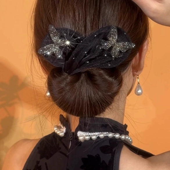 Fabric Handmade Animal Butterfly Twist Hair Clip For Female Vintage Head Accessories