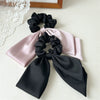 Fabric Handmade Fashion High Elasticity Doublelayer Butterfly Ponytail Hair Ring Headwear For Women