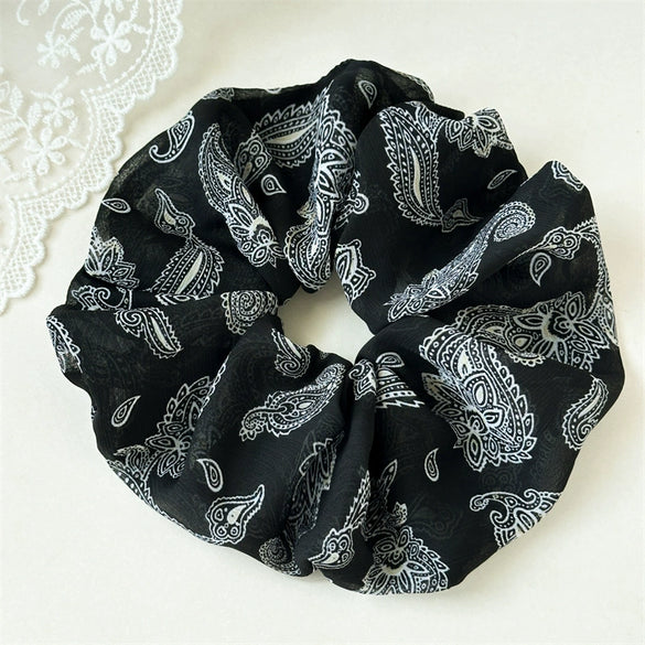 Fabric Handmade Floral Hair Tie For Women