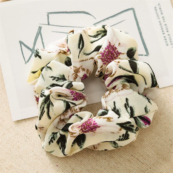 Fabric Handmade Floral Women's Hair Ring