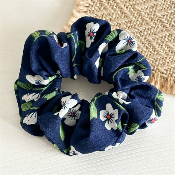 Fabric Handmade High Elastic Tricolor Striped Hair Ring Hair Accessories For Women
