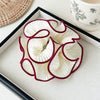 Fabric Handmade High Elasticity Pleated Ruffle Scrunchie For Women