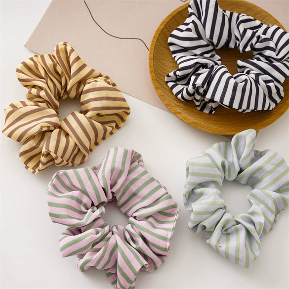 Fabric Handmade High Elasticity Ponytail Scrunchie Hair Tie