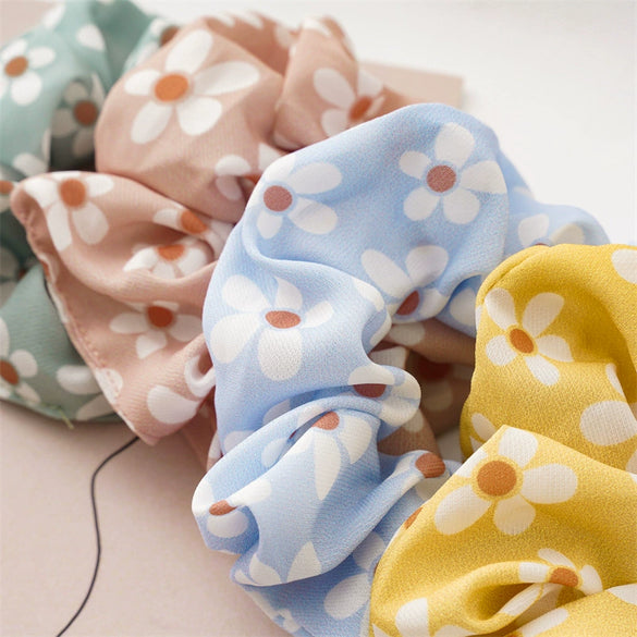 Fabric Handmade High Elasticity Ponytail Scrunchie Hair Tie
